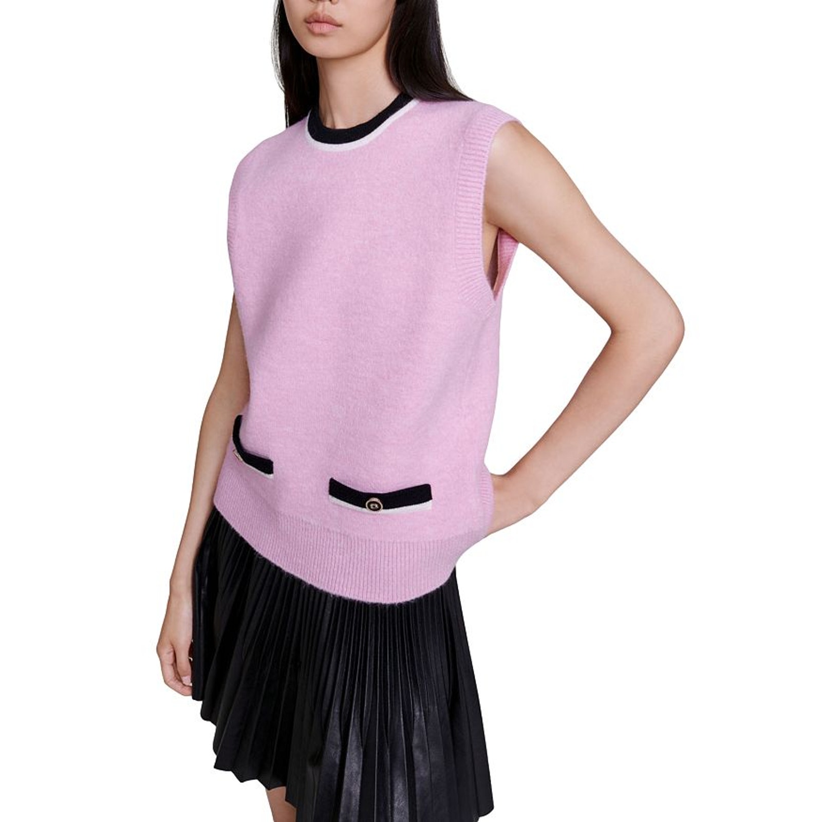 Maje Cozy Pink Magma Sweater Size 2